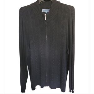 NWT! Karen Scott Zip Up Cardigan